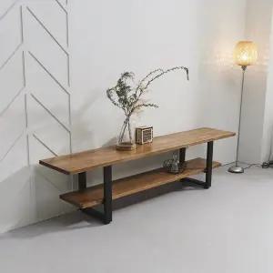 [인터데코]고급스러운 원목소재로 만든 거실 tv장 210cm P0000BXA