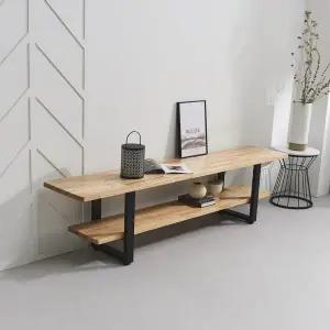 [인터데코]고급스러운 원목소재로 만든 거실 tv장 210cm P0000BWZ