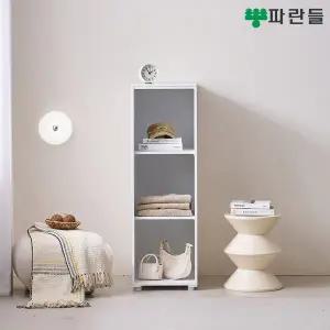 [착불배송] 파란들가구 E0목재 LPM 400 3단 틈새수납장 틈새옷장 광폭수납장