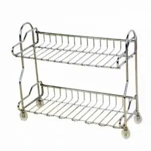 정리 선반 수납 주방 다용도 양념 스테인리스 2단