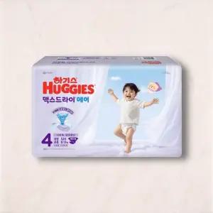 하기스 맥스드라이 에어 밴드형 공용 4단계 52매 2팩