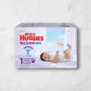하기스 맥스드라이 에어 밴드형 공용 1단계 60매 3팩