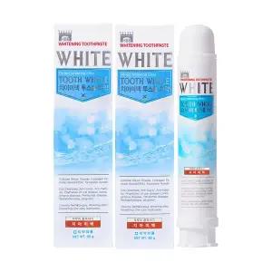 투스홀 치아미백 치약 의약외품 커피착색 케어 구취제거 화이트닝치약 80g 2개