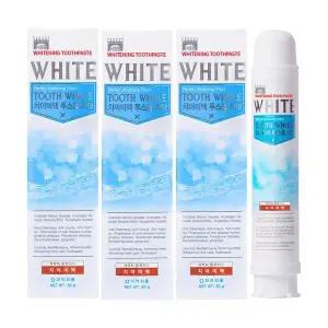 투스홀 치아미백 치약 의약외품 커피착색 케어 구취제거 화이트닝치약 80g 3개