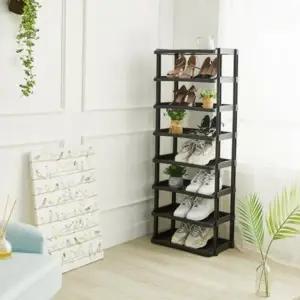 코너 다단 조립식 슈즈랙 현관 플라스틱 8단 정리대 신발장