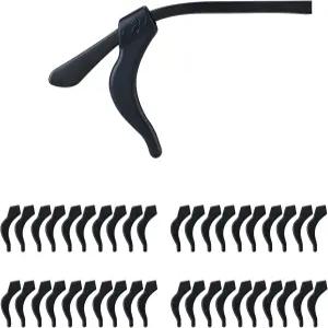 Gdnmpat 20쌍 안경 그립 - 미끄럼 방지 홀더 부드러운 실리콘 이어 쿠션 그립퍼 슬리브 리테이너 스포츠용