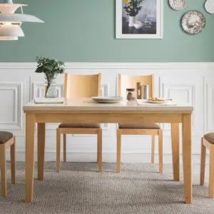 NEW에렌 내추럴 4인용 대리석 식탁 단품