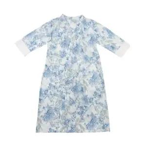 [갤러리아] [비비안]가볍고 시원한 블루 꽃프린트 로브가운 GW0801E/PRT