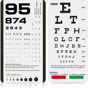 시력 검사를 위한 스펙타 차트 포켓 스넬렌 및 로젠바움 차트(1명 중 2명)