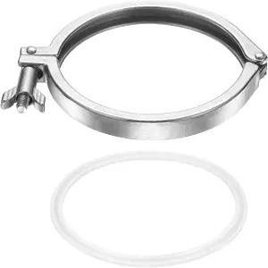 패티킬 트라이 위생 클램프 싱글 핀 헤비 듀티 304 스테인리스 스틸 피팅 페룰 TC 튜브 OD 3.5 플랜지