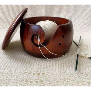 얀홀더 뜨개용품 얀보울 뜨개실 제품 페인트리스 생칠 털실보관함 원형 커버리스 우드볼 털실