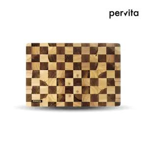 페르비타 엔드그레인 체크도마 중 / 플레이팅 / 아카시아나무