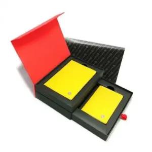 [JED] 지갑 골드옐로우 여권 카드홀더 파우치 여행용 소가죽