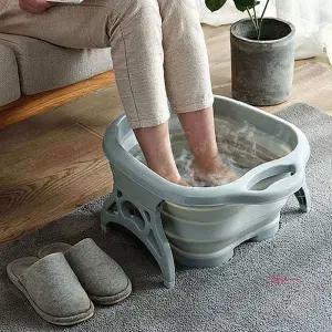 풋케어 접이식 족욕기 발마사지기 발지압 족탕기hij897