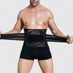 체형보정 기능성 찍찍이 복대 남성 통풍 메쉬 뱃살 qPL6+3iEl