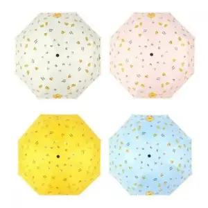 [JED] 우산 차단 암막 겸용 자동우산 양산 초경량 UPF 옐로우 자외선 휴대용