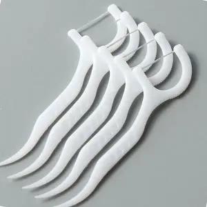 [골드스마일]단회사용치간칫솔 논슬립 핸드형 치아모양 나일론소재