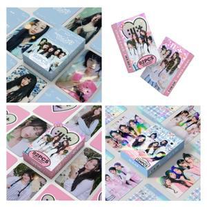 92/124PCS 걸그룹 ILLIT MEMORY FOREST SURROUNDING BL 영역 사진 스티커 LOMO 인사말 카드 팬 컬렉션 선물