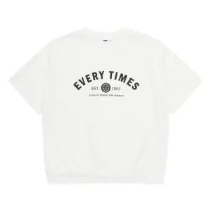 소이 세이브존07 흰색루즈티맨투맨티셔츠  24M0485