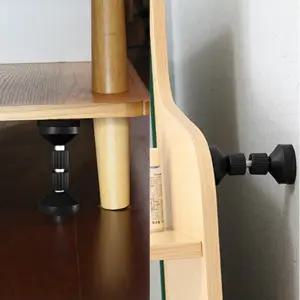 길이 높이 조절 책상 흔들림 방지 책장 벽 고정 쇼파 밀림 가구 전도 넘어짐 침대 수평 받침대 장치