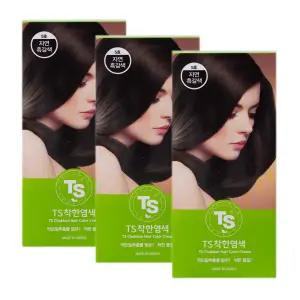 TS 더착한 염색약 120g 5호 자연흑갈색 3개