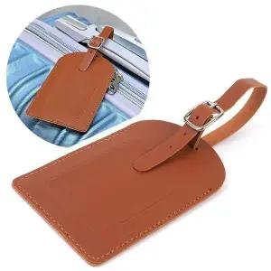 케리어네임택 캐리어 네임택 브라운 비행기 여행가방 여행용