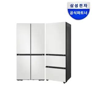 삼성 비스포크 키친핏 냉장고 김치냉장고 세트 RM70F63R2A+RQ33DB74C1AP 코타화이트