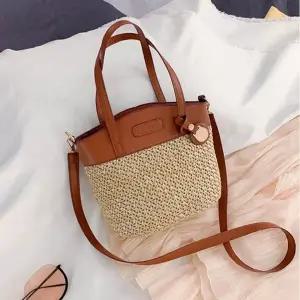 크로스백 라탄 미니백 겸용 피크닉백 토트백 여름가방