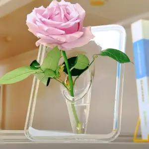 아크릴 인테리어 액자 화병 꽃병 꽃꽂이 형 프레임 데코 투명 투명액자 인테리어화병 액자형