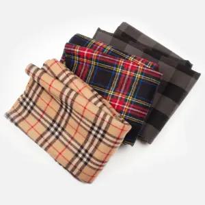 한일합섬 아크릴 원단 보온성 기모 체크 패브릭 아크릴원단 기모원단 무릎담요 항공담요 기내담요