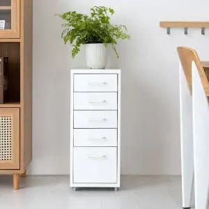 이동식 서랍장 책상 수납정리 철제서랍장 5단 이동식서랍장 책상서랍장 수납장 5단서랍장