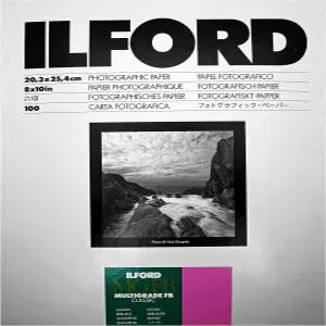일포드 멀티그레이드 IV FB 파이버 기반 VC 가변 대비 더블 웨이트 흑백 8x10 100매 광택 확대