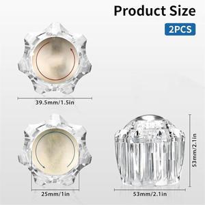 믿을 수 있는 욕실 수도꼭지 손잡이 교체 욕조 Delta LDR Delex Peerless 용 듀얼의 냉온수 2 처리