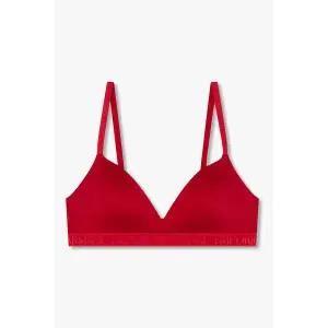 매장정품 EMPORIO ARMANI UNDERWEAR 엠포리오 아르마니 언더웨어 여성 로고 트림 패디드 트라이앵글 브라(0