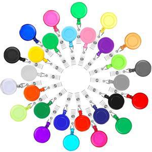 간호사 사무실 공급 색상 10pcs 많은개폐식 ID 배지 홀더 릴 클립