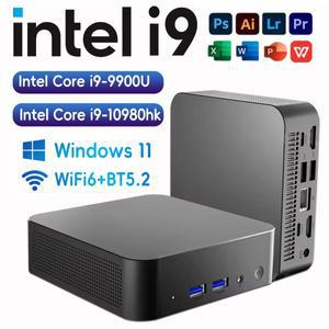 윈도우 11 미니 소형 PC 인텔 코어 i9 10980HK / i9-9900U 16GB DDR4 2048GB SSD WIFI 6 BT5.2 게이밍