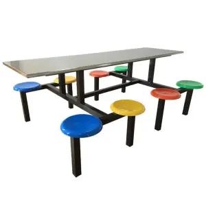 야외 편의점 테이블 4인용 일체형 테이블 파라솔 의자 공원 카페