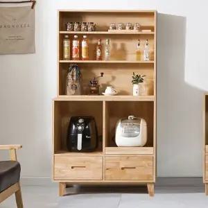 [착불]케이디 고무나무 LPM 서랍형 렌지대 상부장세트