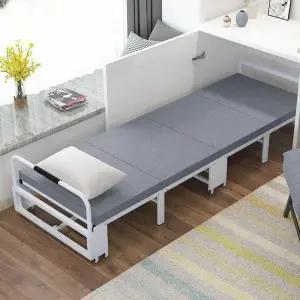 월베드 60cm 폴딩 활용 공간 벽침대 벽걸이 그레이 캐비닛형 침대 4단 다용도