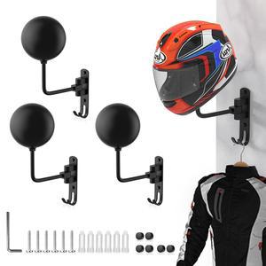 모터사이클 자전거 레이싱 아우터 스포츠 장비를 위한 헬멧 걸이 벽걸이 180 회전 헬멧 홀더 장착