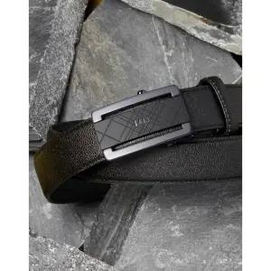 [백화점 정품] 닥스 DAKS 25SS [선물포장]블랙 체크패턴 음각 무광버클 소가죽 자동벨트 DBBE4F089