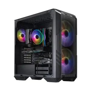 Cooler Master HAF 5 Pro 게이밍 PC - AMD RYZEN 7 7800X3D, NVIDIA GeForce RTX 5070 12GB, 32GB DDR5 600