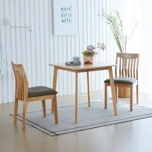 캔버라 제시 2인 원목 식탁세트