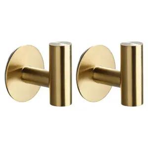 3M 후크 접착식 골드 2개 스테인리스 강력 걸이 강력걸이