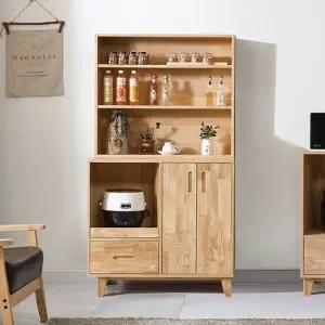 [착불]케이디 고무나무 LPM 수납형 렌지대 상부장세트