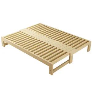 좁은방 접이식침대 원목 간이 침대상판 침대 소나무