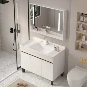 베란다 거울 세탁 싱크대 조립식 하부장 손빨래 개수대 수납장 선반