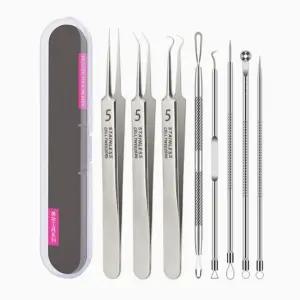 피지뽑기 압출바늘 8종 여드름압출기 좁쌀여드름압출