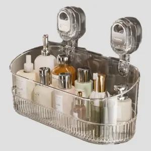 수납함 개수대 트레이 흡착 물빠짐 무타공 다용도