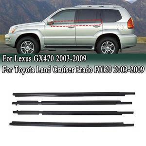 도요타 랜드크루저 프라도 FJ120 및 렉서스 GX470 (2003-2009)용 윈도우 웨더스트립 사이드 문 몰딩  씰 벨